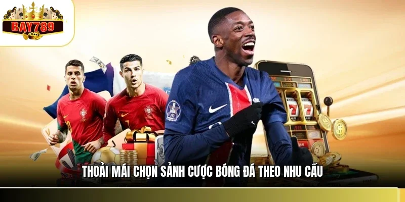 Thoải mái chọn sảnh cược bóng đá theo nhu cầu